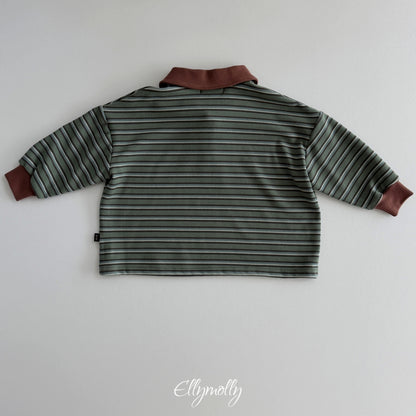 ELLY MOLLY｜クリックピーチ襟付きTシャツ【予約商品】