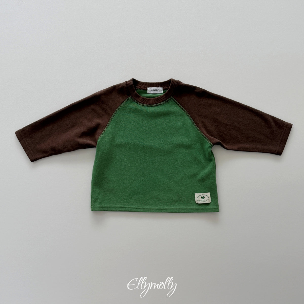 ELLY MOLLY｜ラオン配色ラグランTシャツ【予約商品】