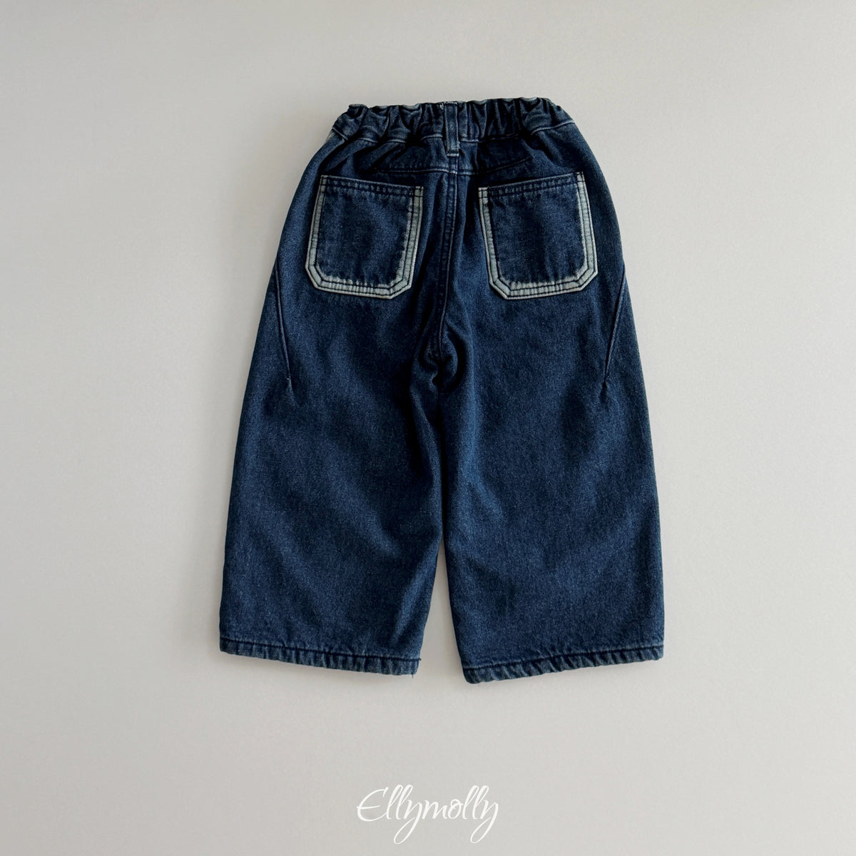 ELLY MOLLY｜ラインワーク 裏起毛デニムパンツ【予約商品】