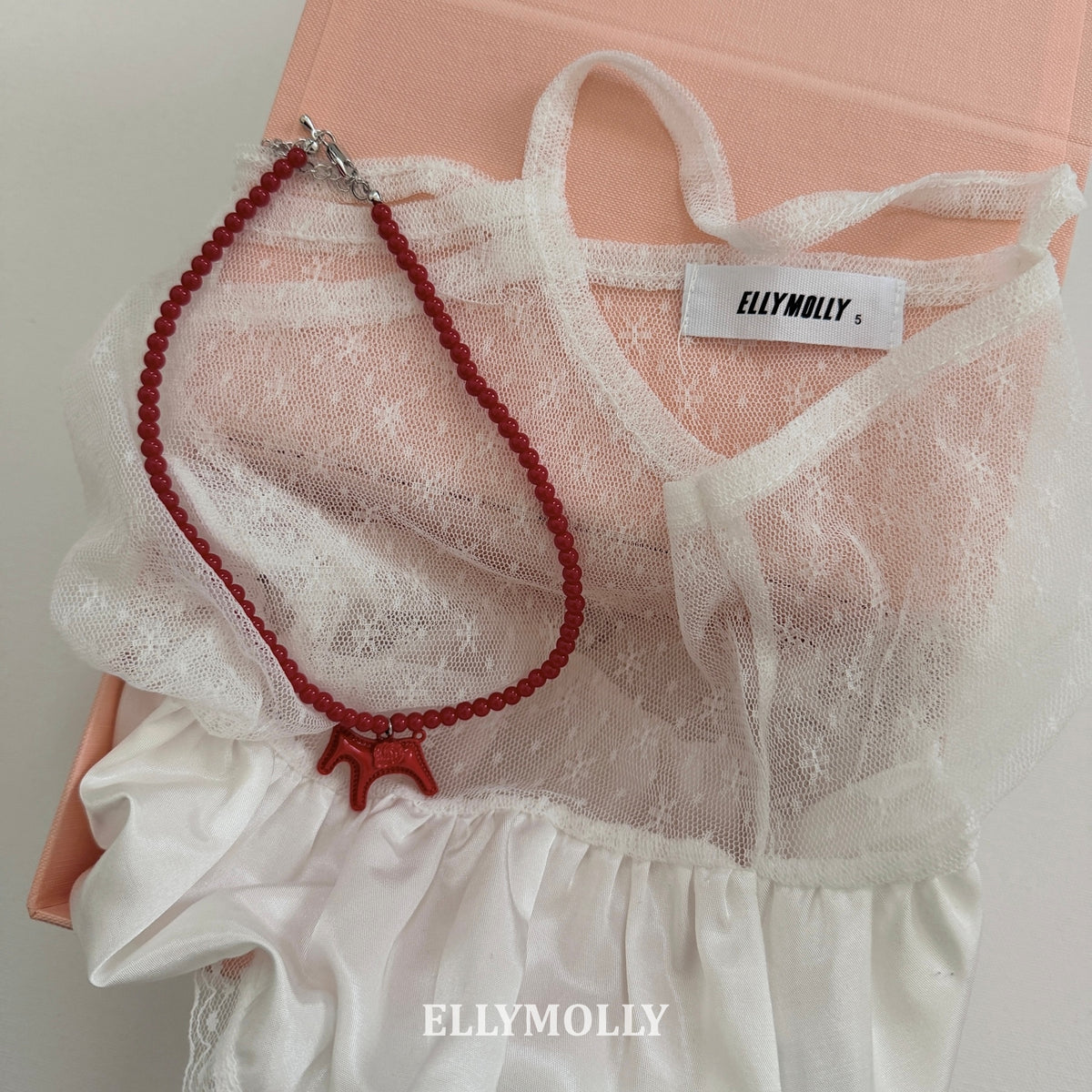 ELLY MOLLY｜馬ビーズネックレス【予約商品】