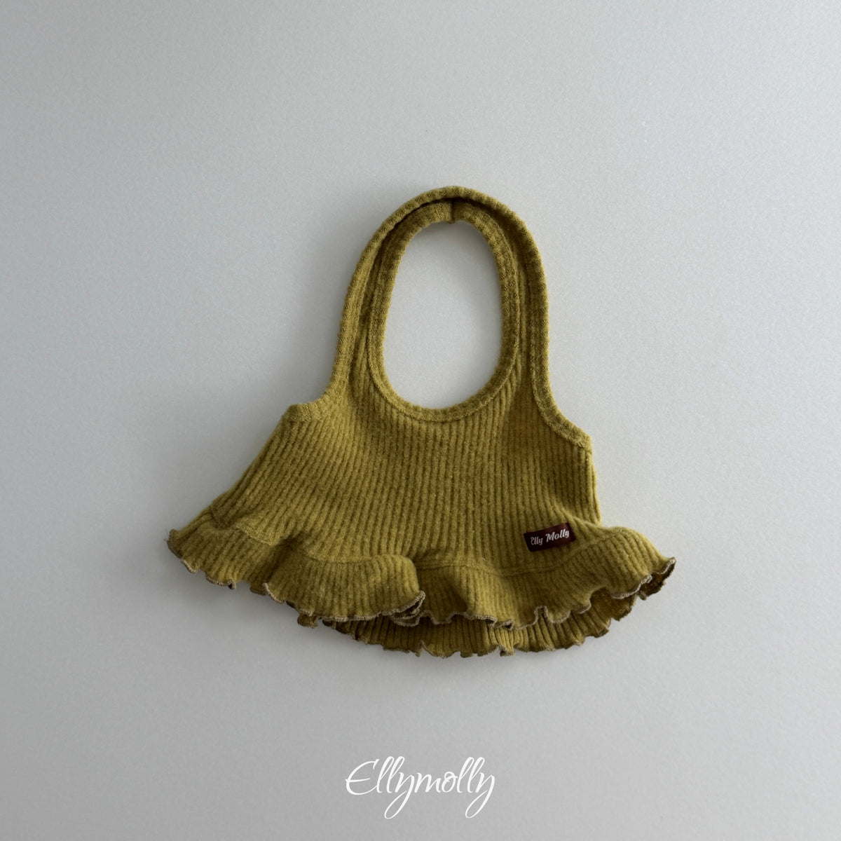 ELLY MOLLY｜ウールリブホルターネックタンクトップ【予約商品】