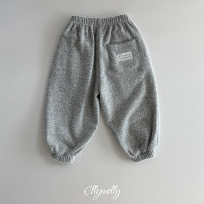 ELLY MOLLY｜スノーフラワーアンゴラジョガーパンツ【予約商品】