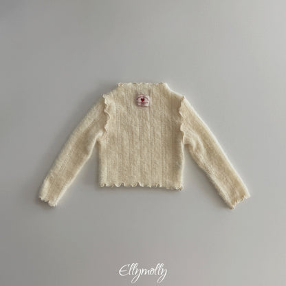 ELLY MOLLY｜メレンゲフリルニットTシャツ【予約商品】
