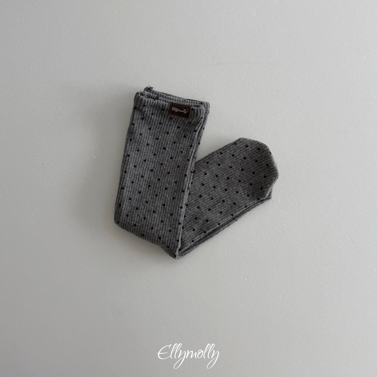 ELLY MOLLY｜ドットリブ裏起毛ソックス【予約商品】