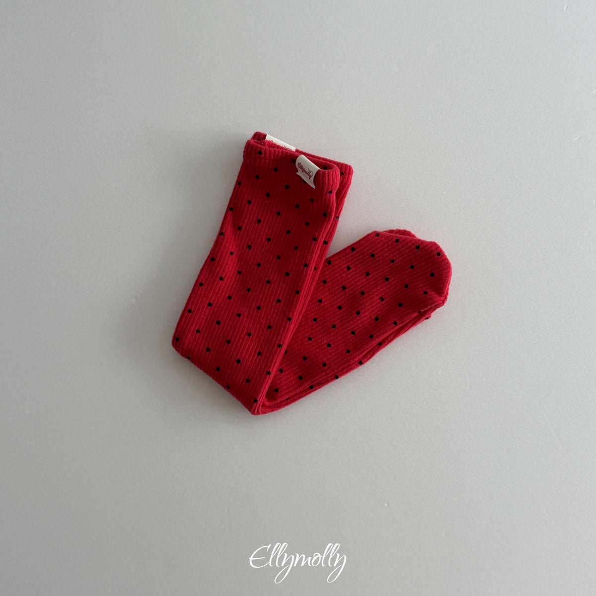 ELLY MOLLY｜ドットリブ裏起毛ソックス【予約商品】