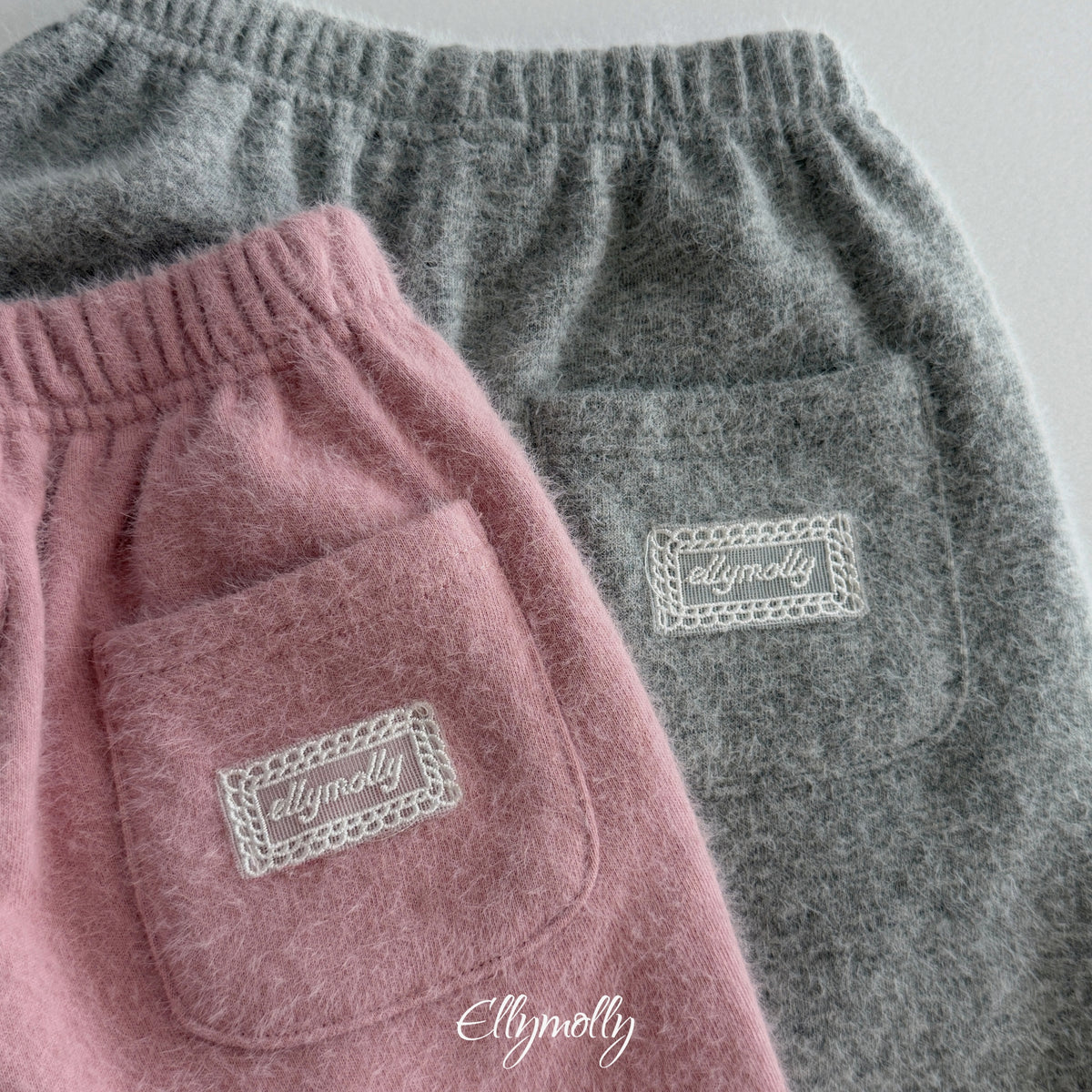 ELLY MOLLY｜スノーフラワーアンゴラジョガーパンツ【予約商品】