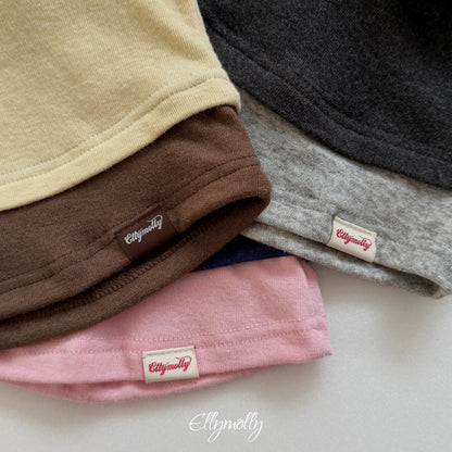 ELLY MOLLY｜ブラッシュ配色タートルネックTシャツ【予約商品】