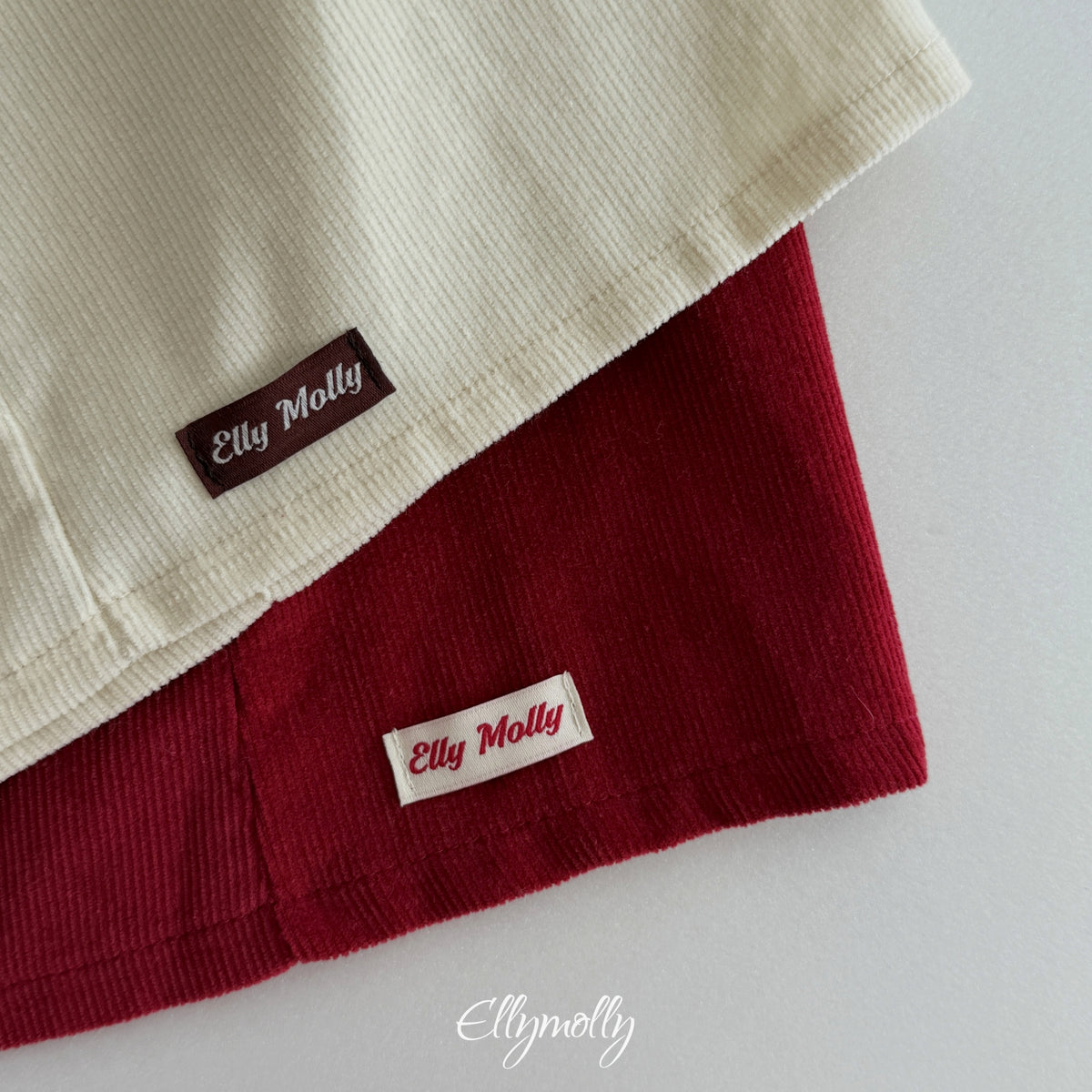 ELLY MOLLY｜ポンポンコーデュロイスカート【予約商品】