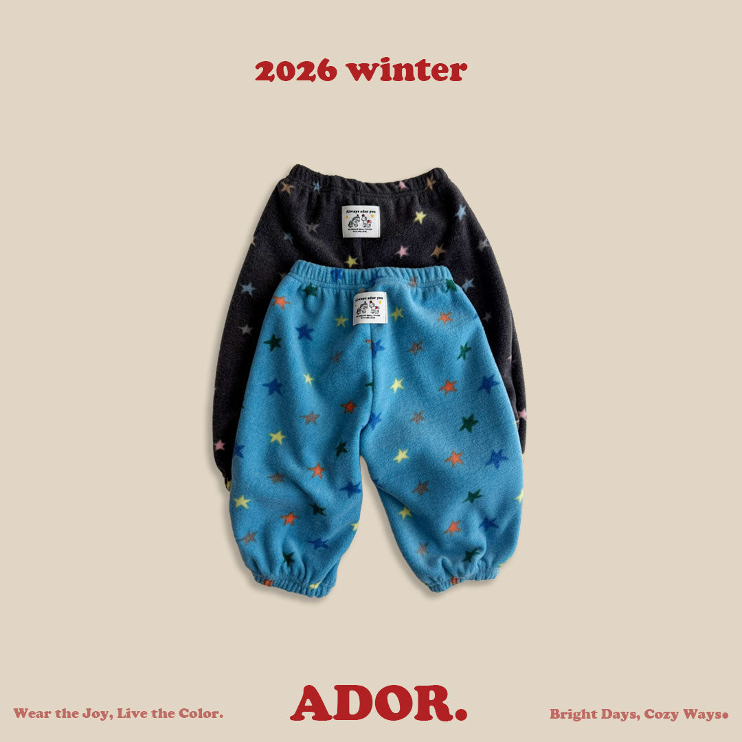 Ador.｜スターフリースパンツ【取り寄せ】