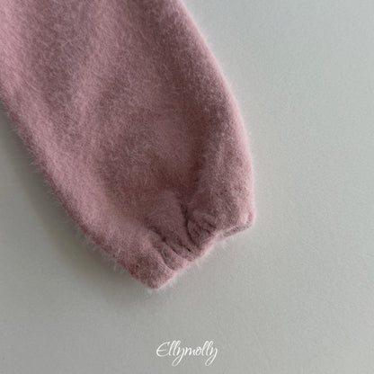 ELLY MOLLY｜スノーフラワーアンゴラフリルカーディガン【予約商品】