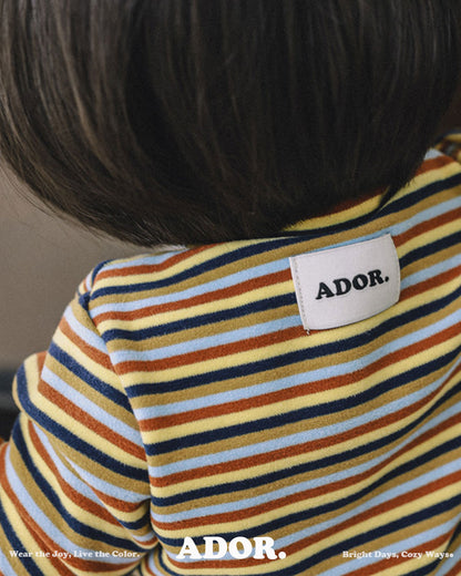 Ador.｜ボーダー半ハイネックTシャツ【取り寄せ】