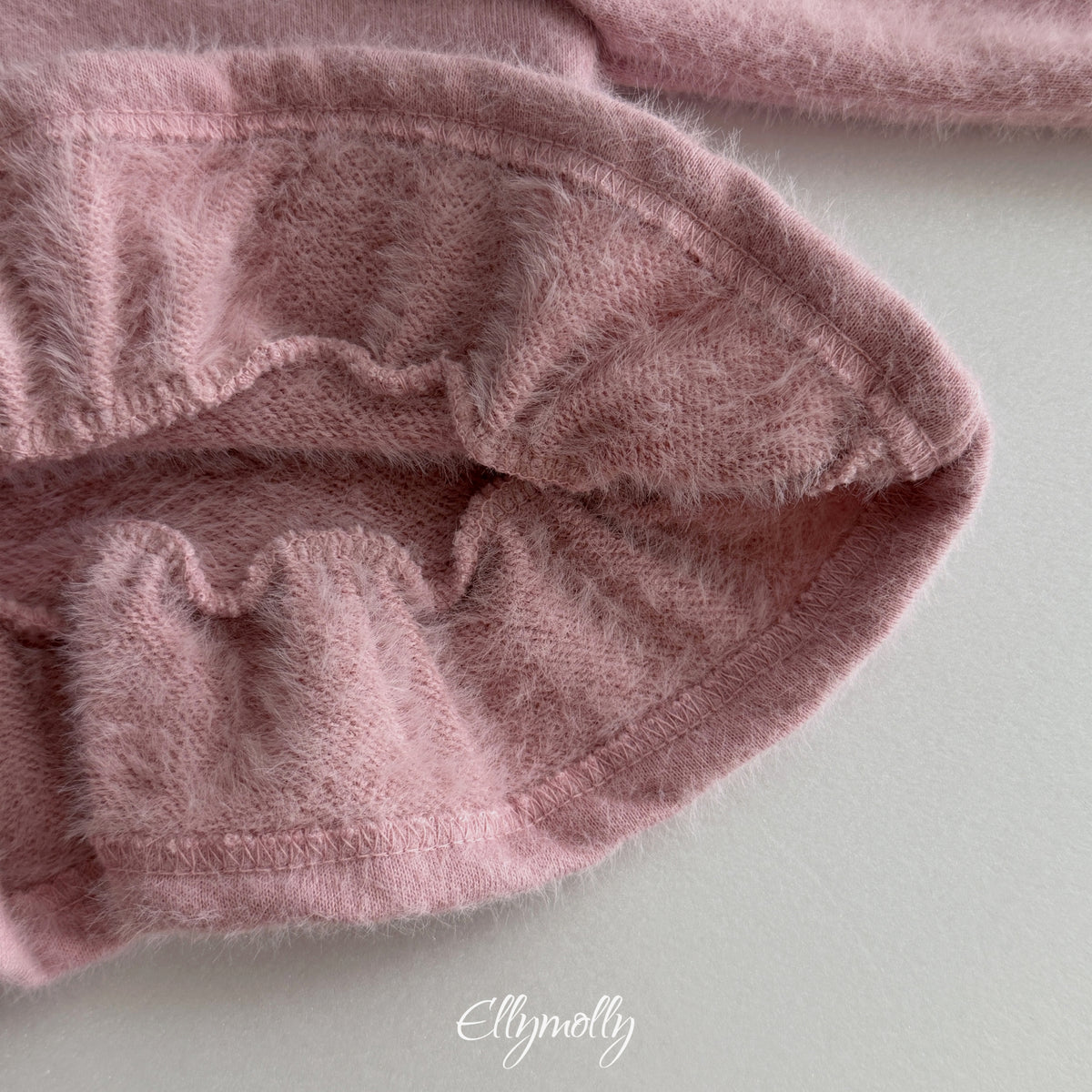 ELLY MOLLY｜スノーフラワーアンゴラフリルカーディガン【予約商品】