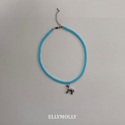 ELLY MOLLY｜馬ビーズネックレス【予約商品】