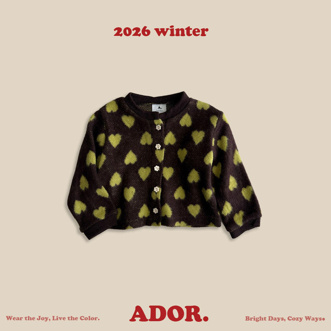 Ador.｜ハートカーディガン【取り寄せ】