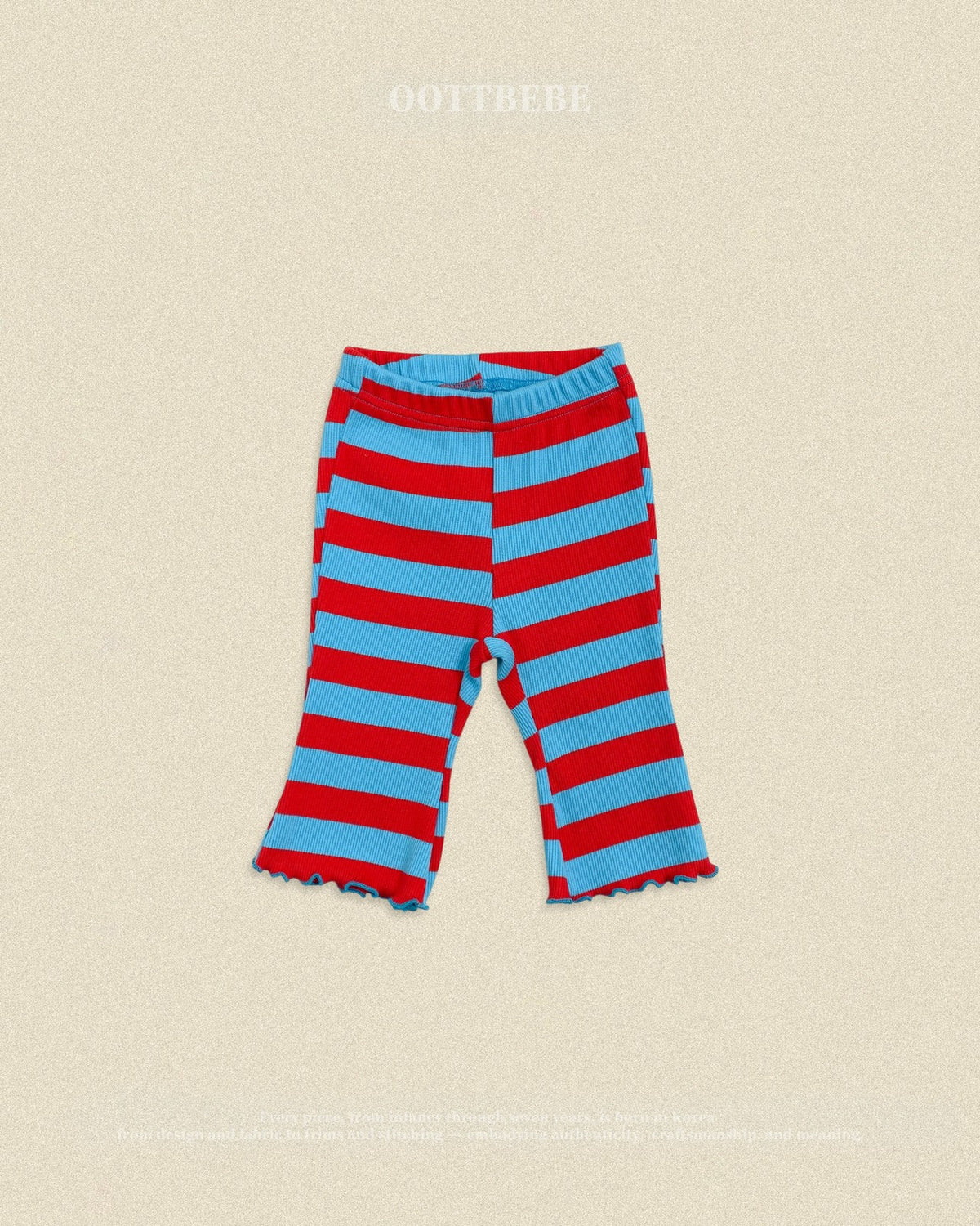 OOTTBEBE Striped Frill Pants｜ボーダーフリルパンツ