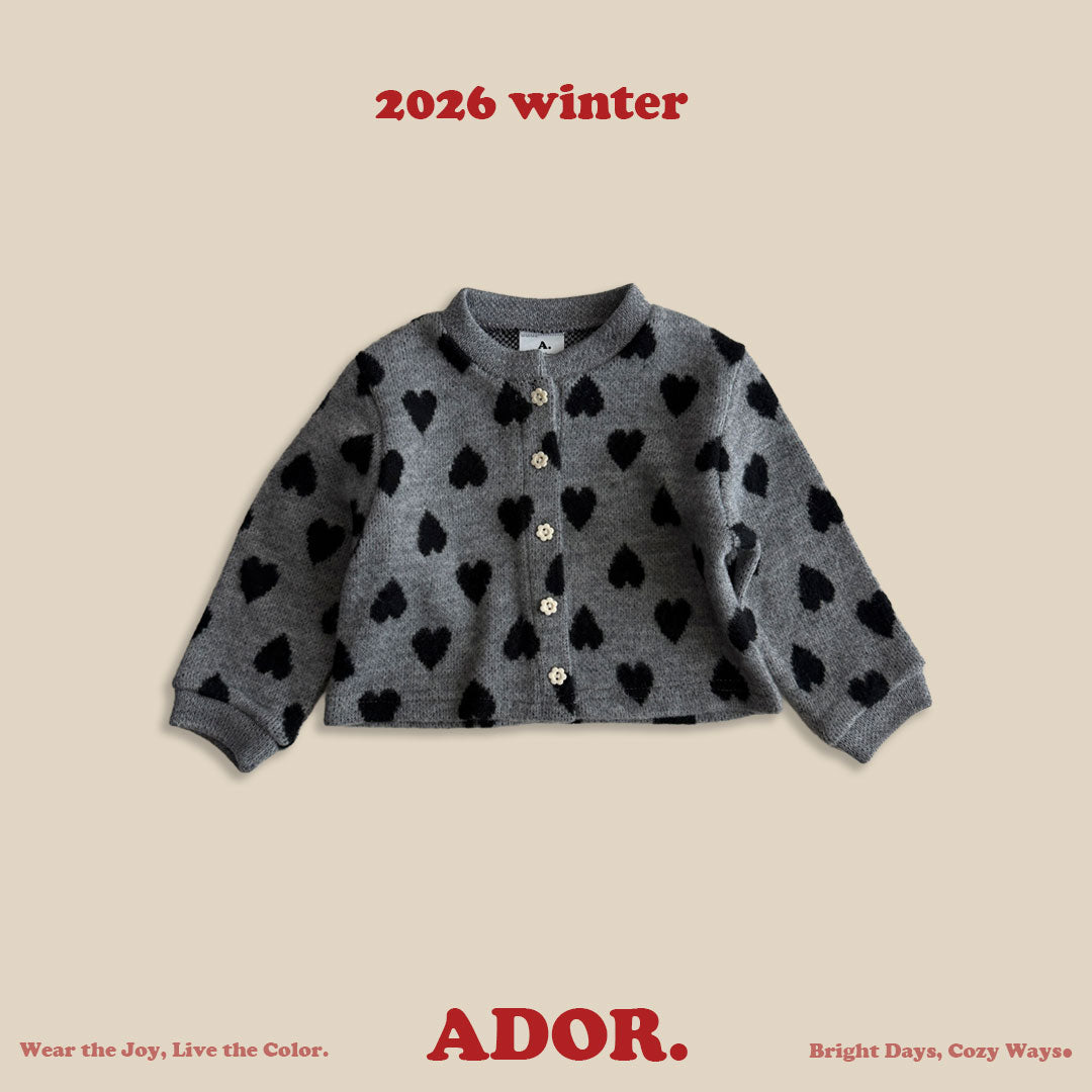 Ador.｜ハートカーディガン【取り寄せ】