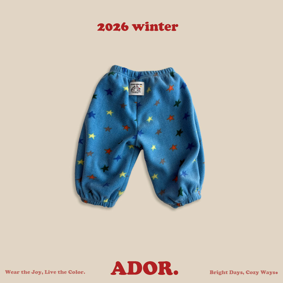 Ador.｜スターフリースパンツ【取り寄せ】
