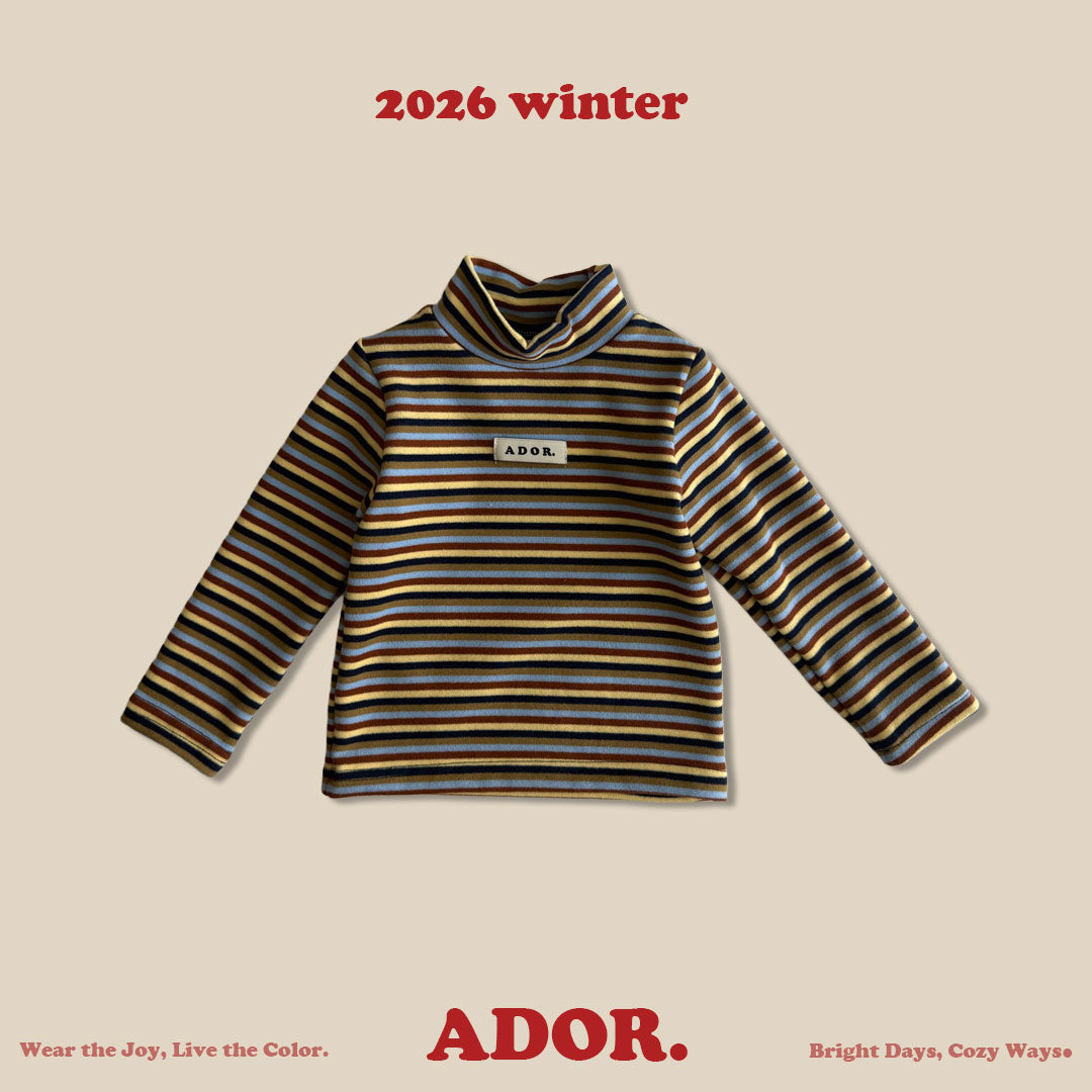 Ador.｜ボーダー半ハイネックTシャツ【取り寄せ】
