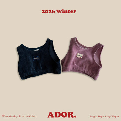 Ador.｜もこもこベロアベスト【取り寄せ】