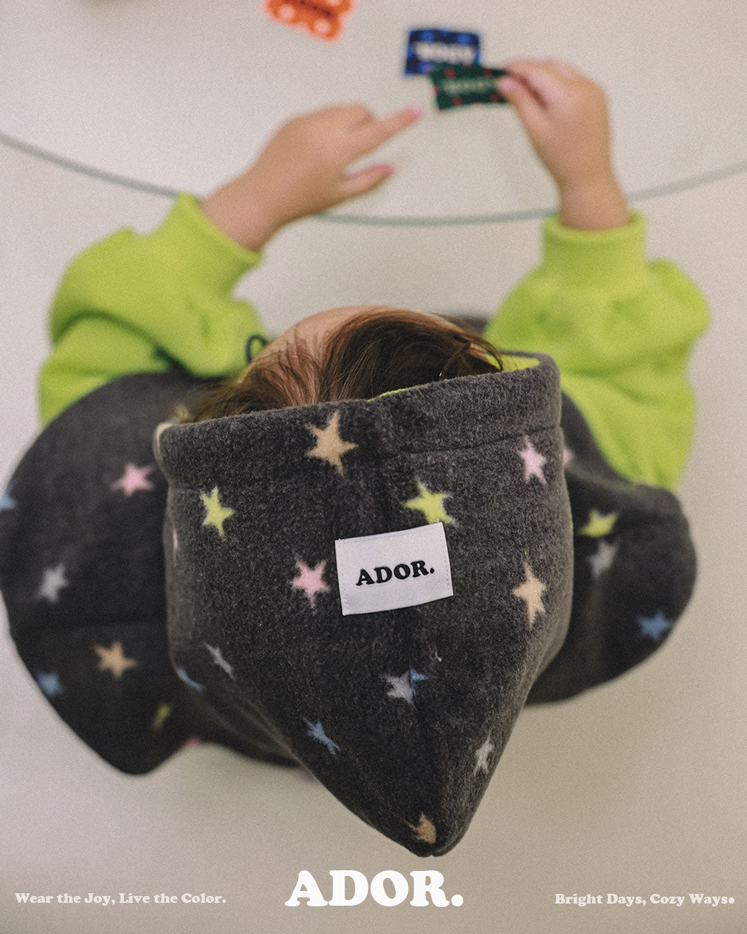 Ador.｜リバーシブルスターフードポンチョ【取り寄せ】