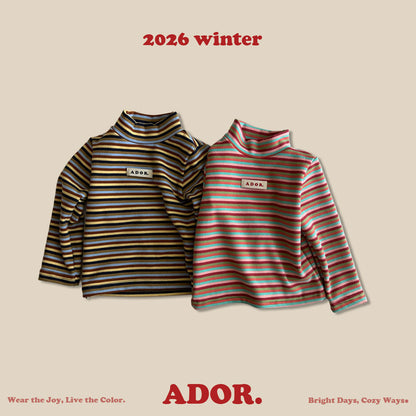 Ador.｜ボーダー半ハイネックTシャツ【取り寄せ】