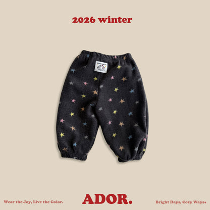 Ador.｜スターフリースパンツ【取り寄せ】