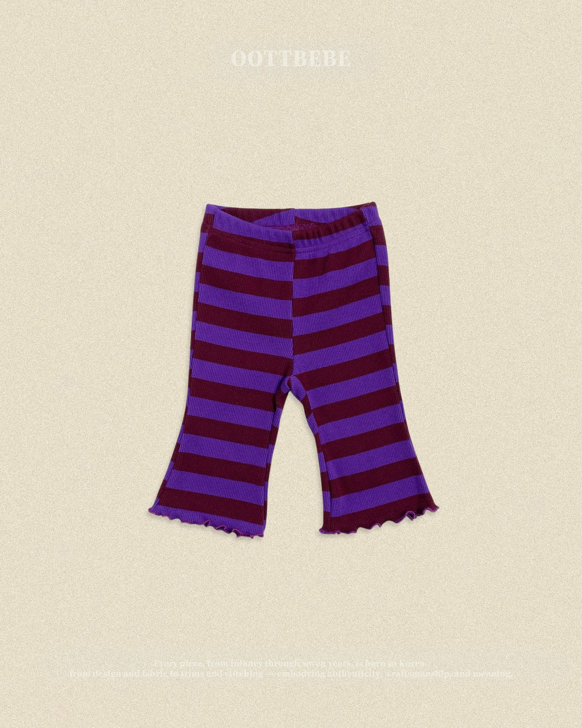 OOTTBEBE Striped Frill Pants｜ボーダーフリルパンツ