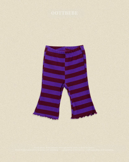 OOTTBEBE Striped Frill Pants｜ボーダーフリルパンツ