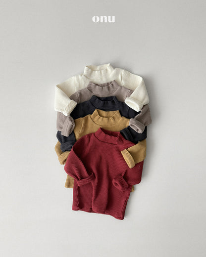 ONU｜リブハイネックTシャツ【取り寄せ】
