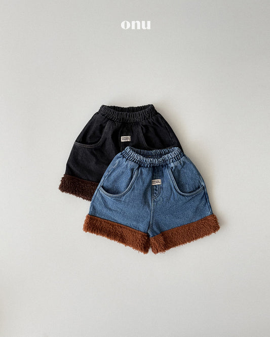 ONU｜ボア切り替えデニムバルーンパンツ【取り寄せ】