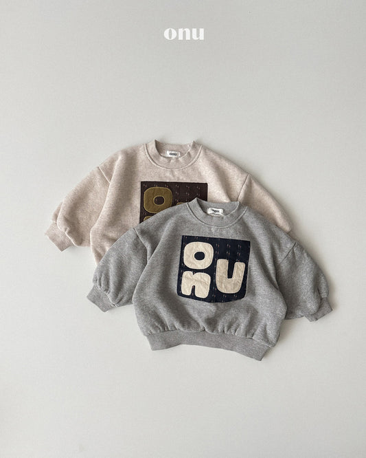 ONU｜パッチワーク刺繍スウェット【取り寄せ】