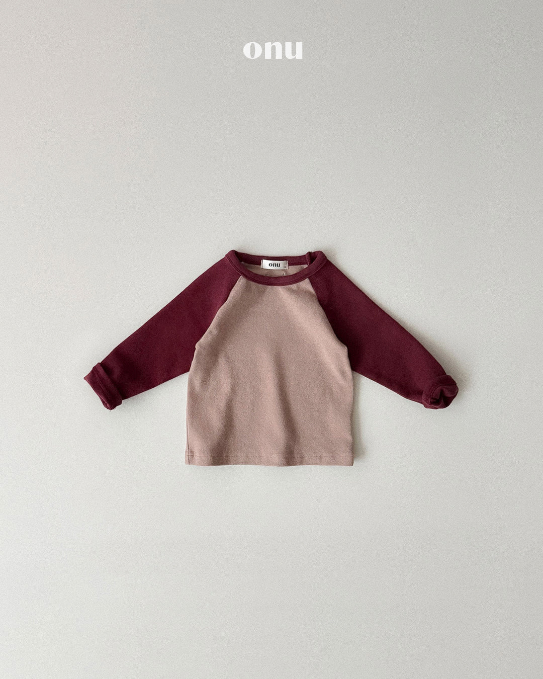 ONU｜ピーチ起毛ラグランTシャツ【取り寄せ】