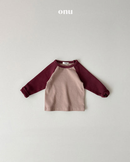 ONU｜ピーチ起毛ラグランTシャツ【取り寄せ】