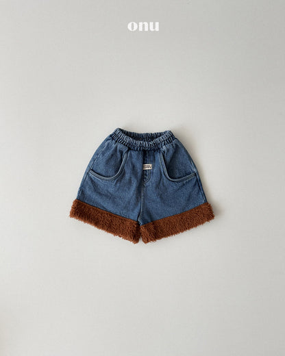 ONU｜ボア切り替えデニムバルーンパンツ【取り寄せ】