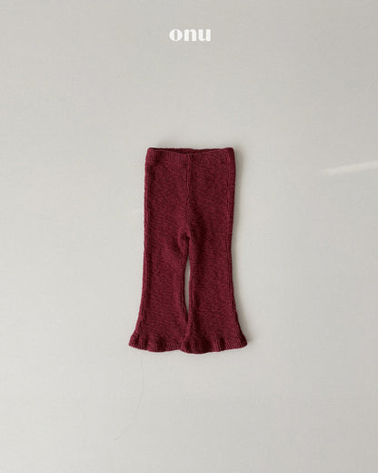 ONU｜リブフレアパンツ【取り寄せ】