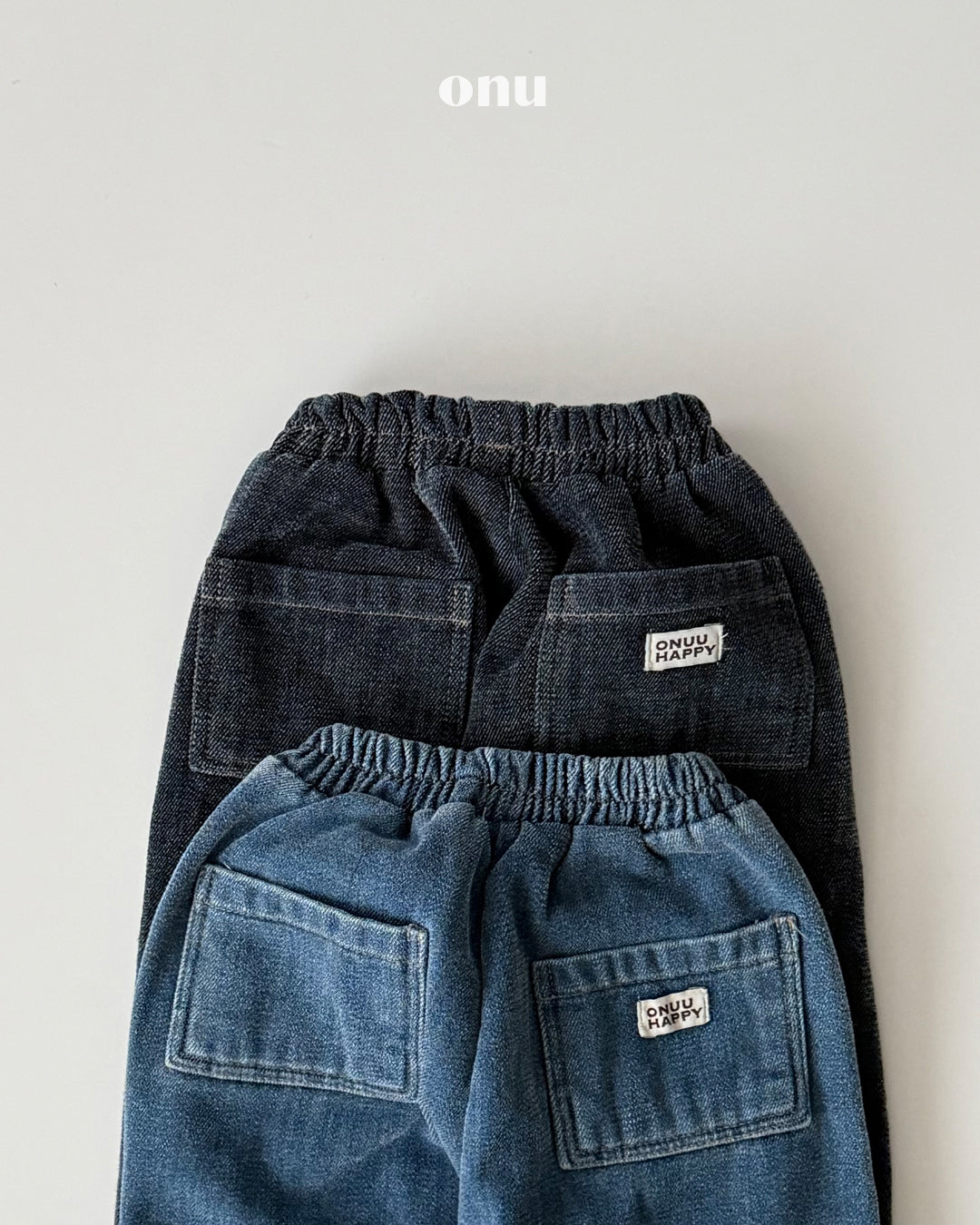 ONU｜ウォッシュ加工裏起毛ワイドデニムパンツ【取り寄せ】