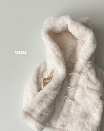 ONU｜くま耳フード付きテディファーコート【取り寄せ】