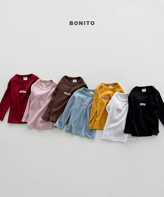 BONITO Basic Logo Long Sleeve Tee｜ベーシックロゴロングスリーブTシャツ
