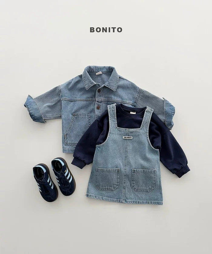 BONITO Denim Jumper Dress｜デニムジャンパースカート