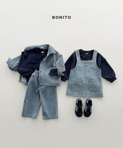 BONITO Denim Jumper Dress｜デニムジャンパースカート