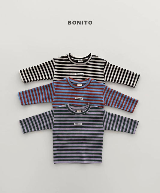 BONITO Multi Stripe Long Sleeve Tee｜マルチストライプロングスリーブTシャツ
