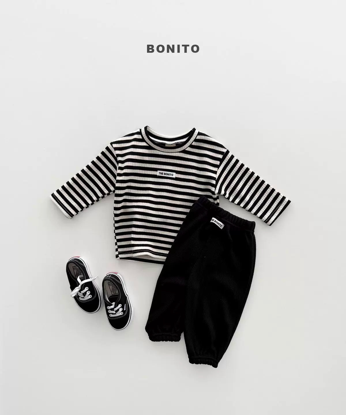 BONITO Multi Stripe Long Sleeve Tee｜マルチストライプロングスリーブTシャツ