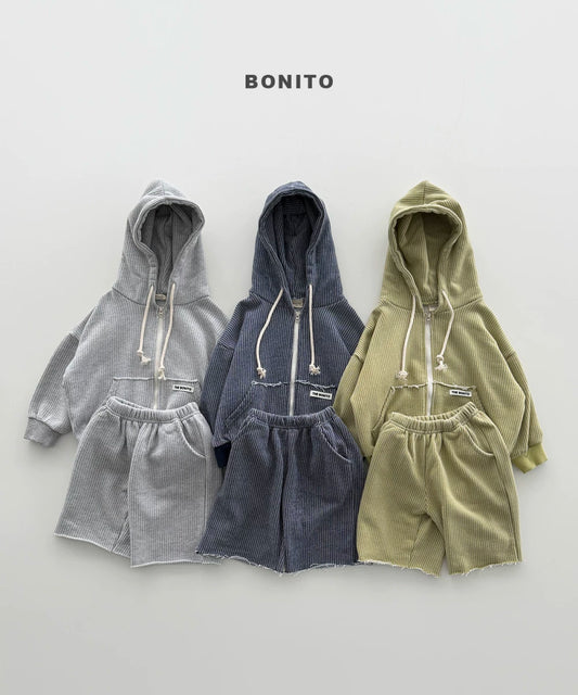 BONITO Waffle Hoodie Set｜ワッフルフーディーセット