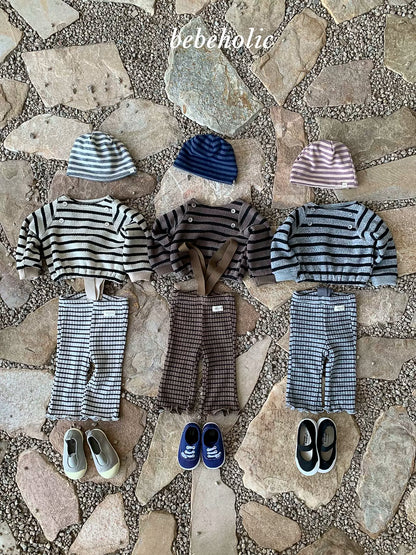 Button Stripe Long Sleeve Tee｜ボタンボーダーロングスリーブTシャツ