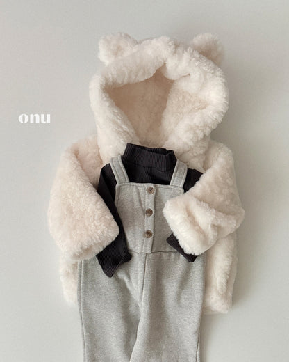 ONU｜くま耳フード付きテディファーコート【取り寄せ】