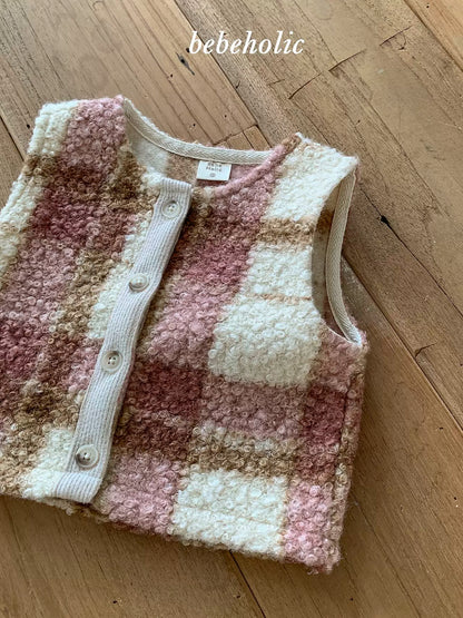 Check Boa Vest｜チェックボアベスト