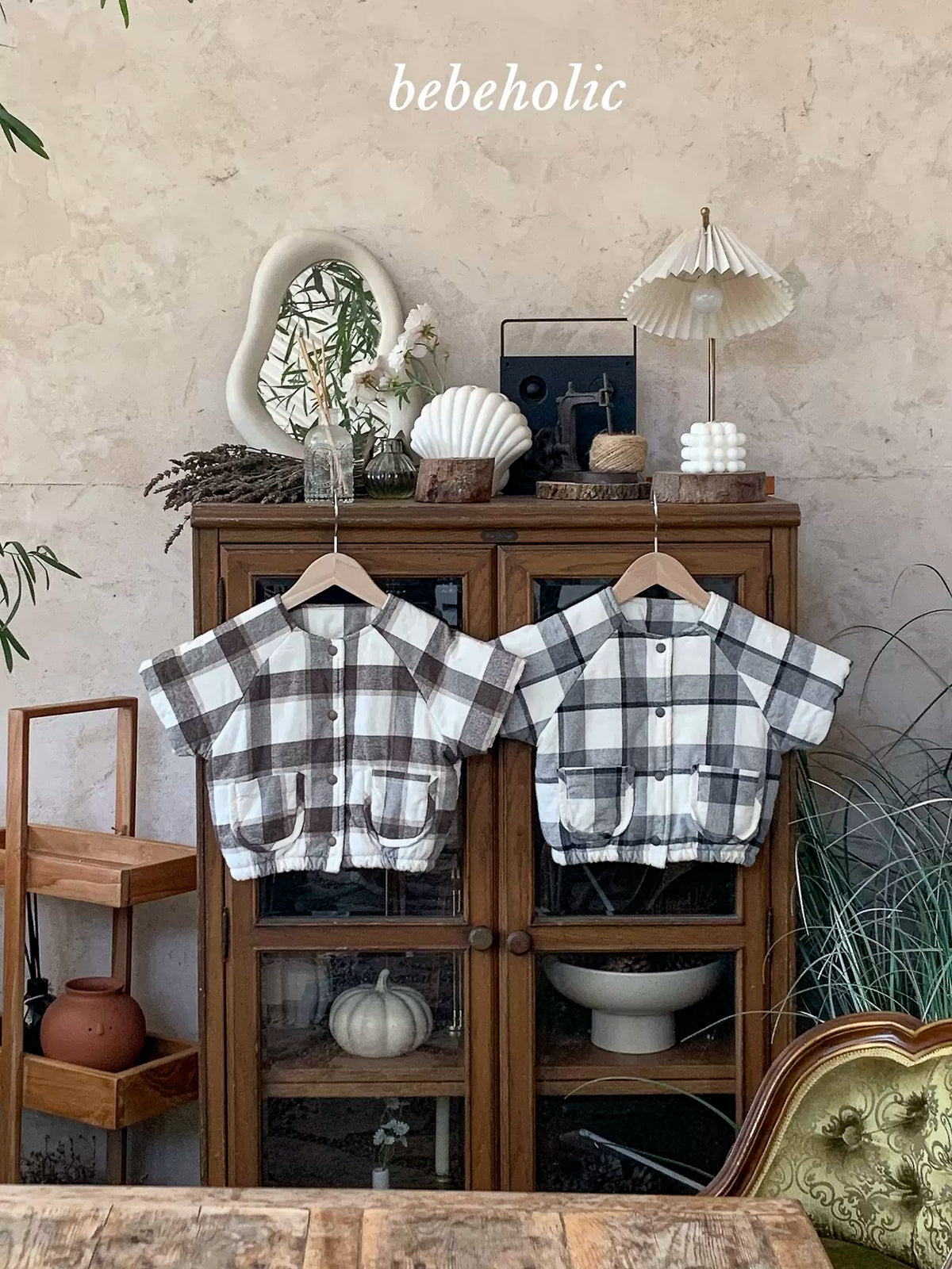 Check Short Sleeve Jacket｜チェックショートスリーブジャケット