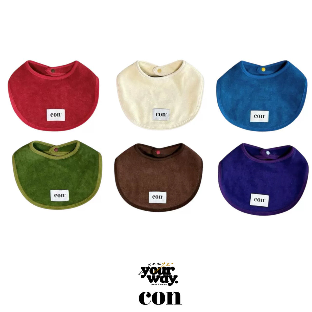 CON Color Baby Bib｜カラーベビースタイ