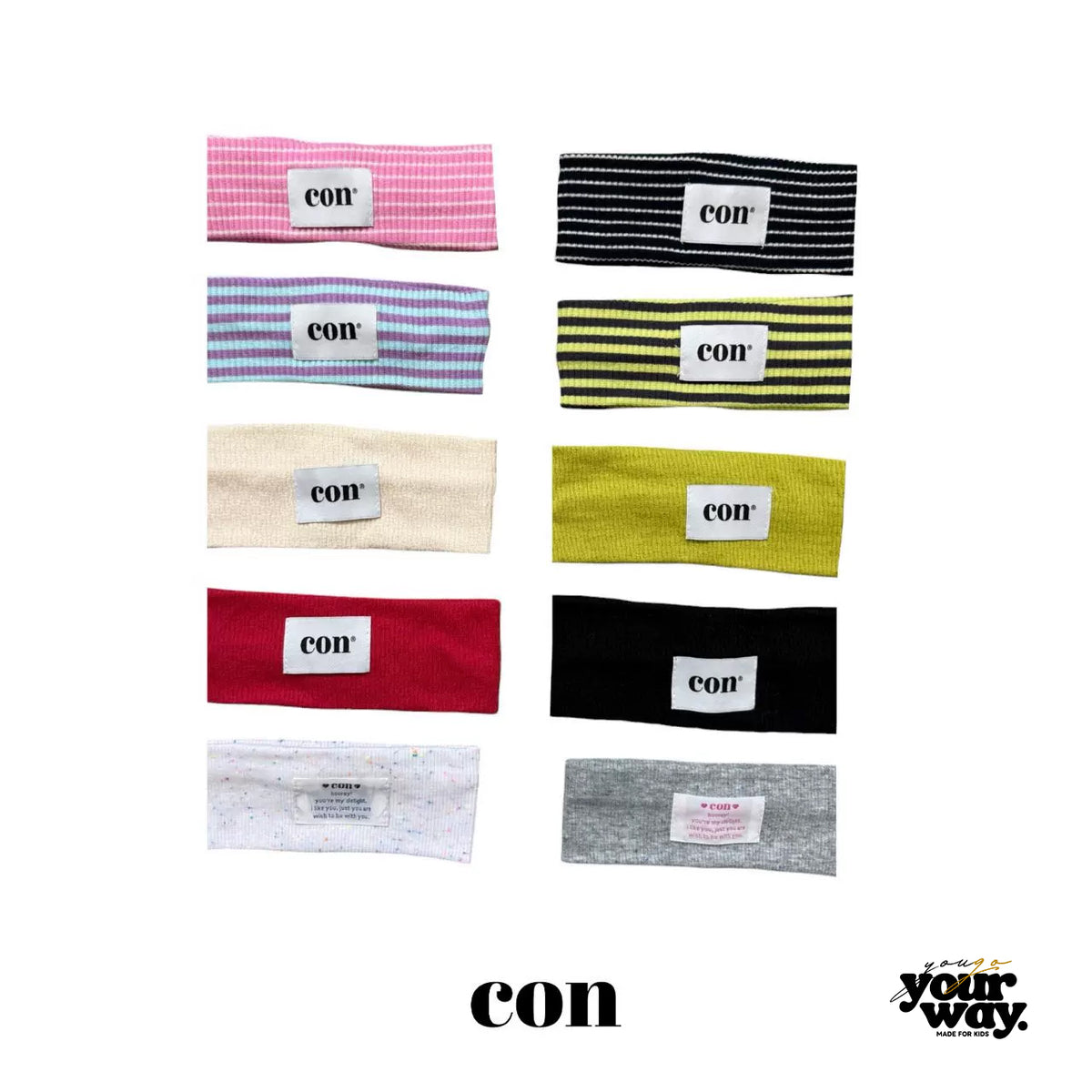CON Color Rib Headband｜カラーリブヘアバンド