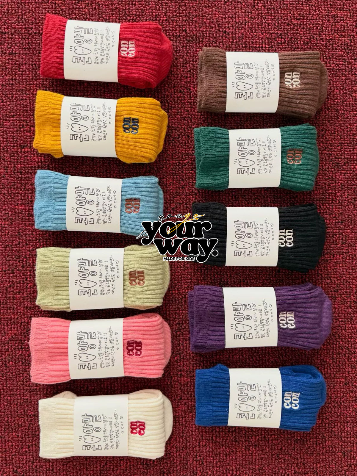 CON Color Rib Socks｜カラーリブソックス